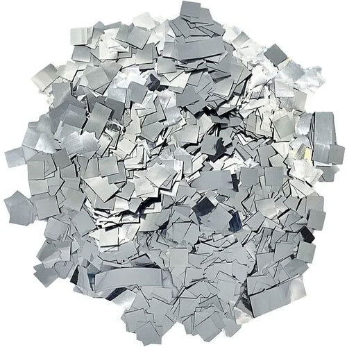 Confetti Silver Glitter Confetti Square Metallic Perfect for Decor, Weddings, Balloons, Parties