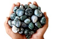 Moss Agate  Tumbled, Healing Crystal Tumbled Stones