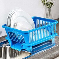 PLASTIC SINK DISH DRAINER DRYING RACK    0658