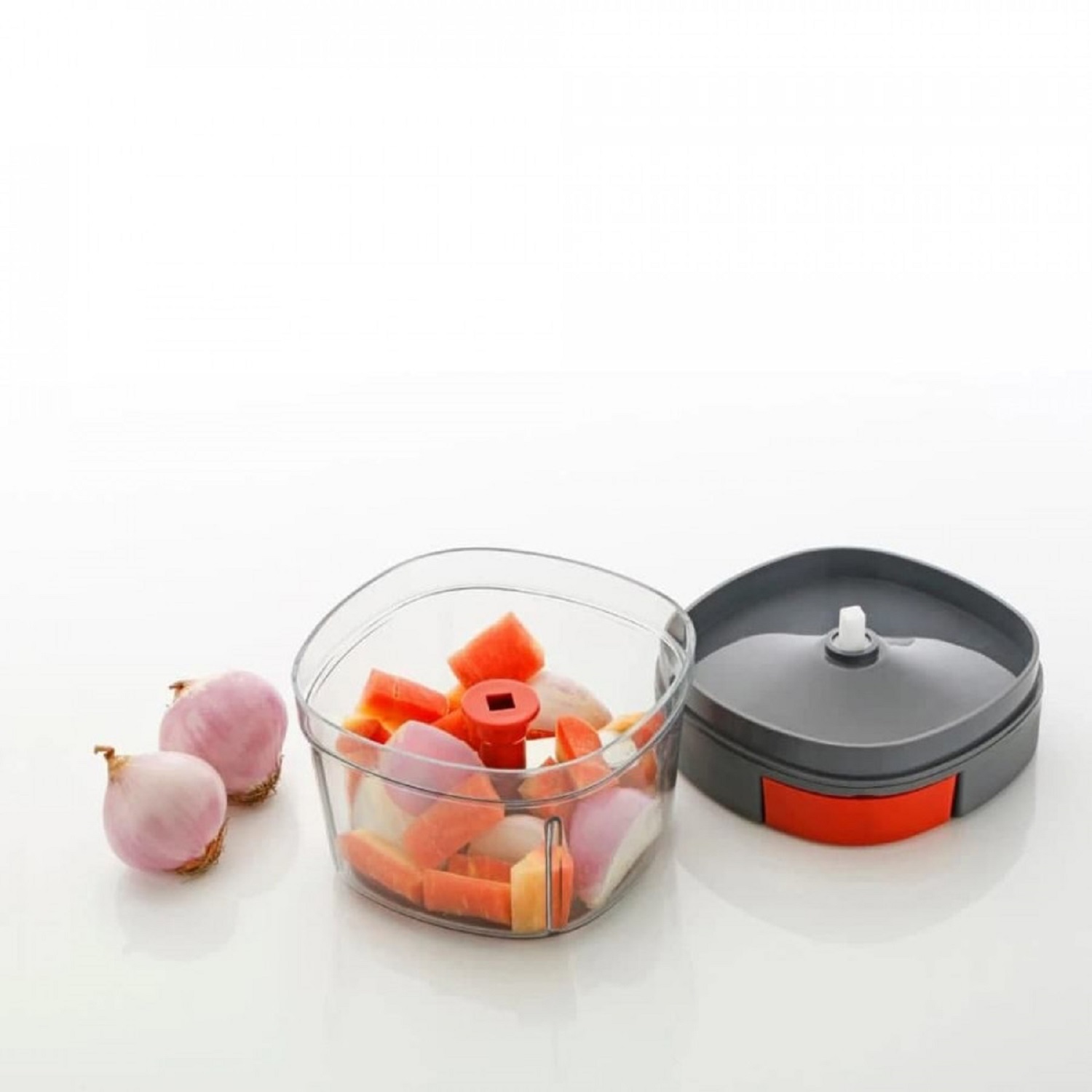 SQUARE SHAPE MANUAL HANDY CHOPPER (650ML)