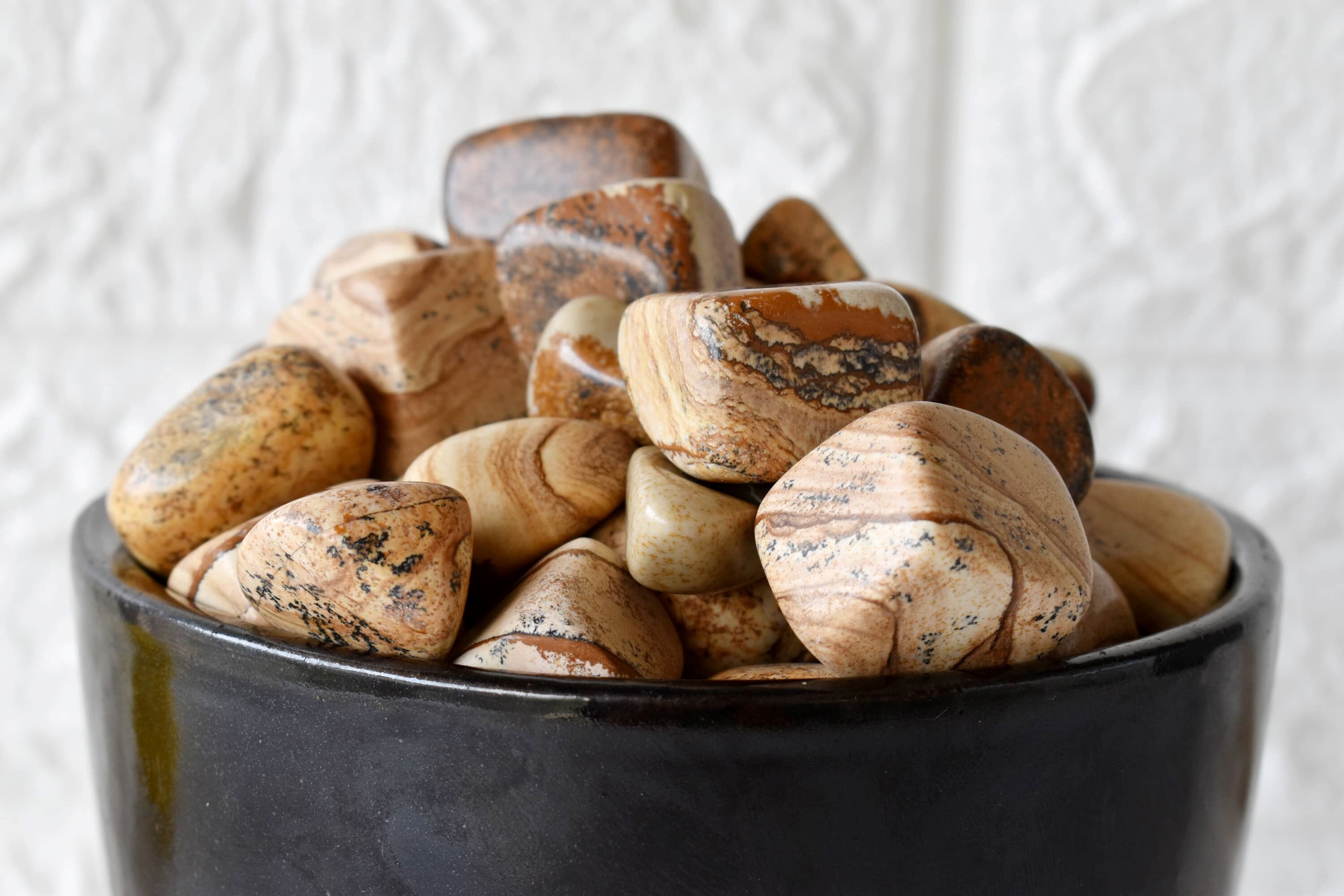 Picture Jasper Tumbled, Healing Crystal Tumbled Stones