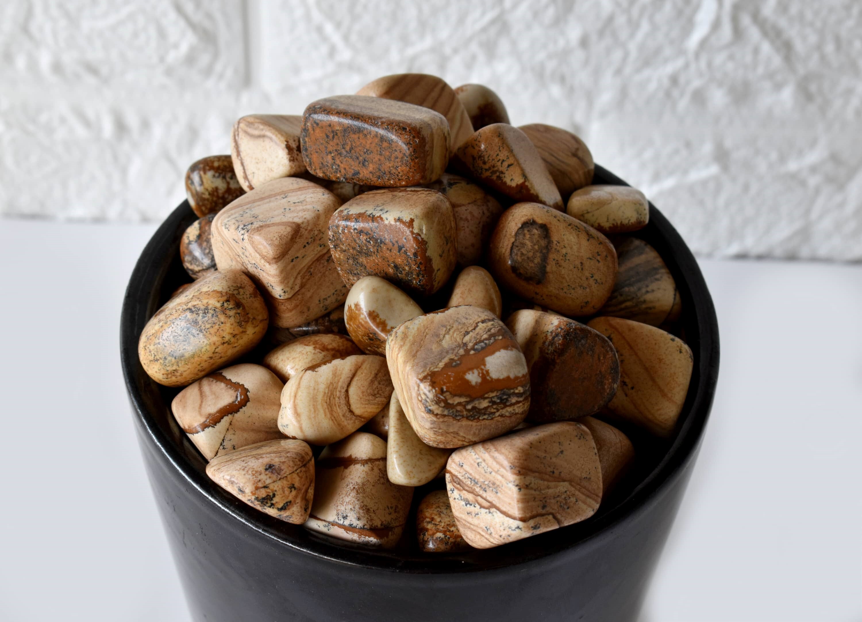 Picture Jasper Tumbled, Healing Crystal Tumbled Stones