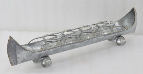 Galvanised T-Light Stand