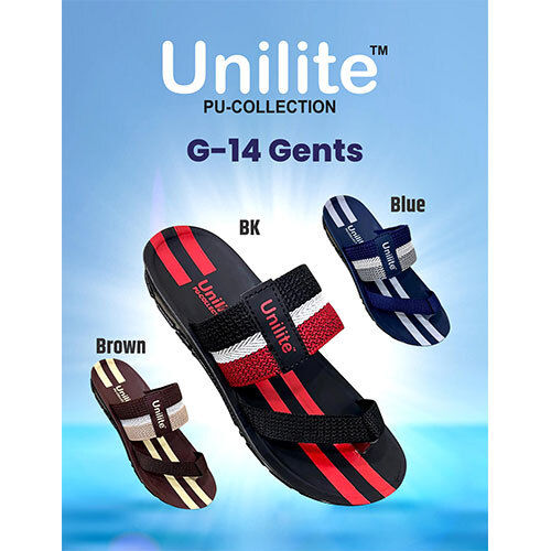 Unilite Pu G-14 Men Slipper - Color: Multicolor