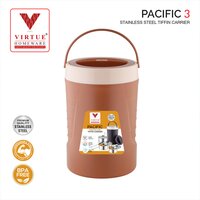 PACIFIC 3 VIRTUE HOMEWARE STAINLESS STEEL LUNCH BOX PACK