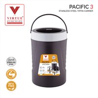 PACIFIC 3 VIRTUE HOMEWARE STAINLESS STEEL LUNCH BOX PACK