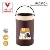 PACIFIC 4 VIRTUE HOMEWARE STAINLESS STEEL LUNCH BOX PACK