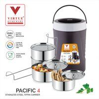 PACIFIC 4 VIRTUE HOMEWARE STAINLESS STEEL LUNCH BOX PACK