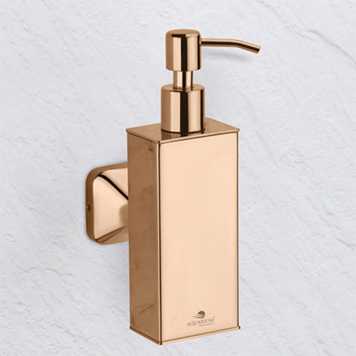 Glossy Elr-4625 Square Liquid Rose Gold Soap Dispenser