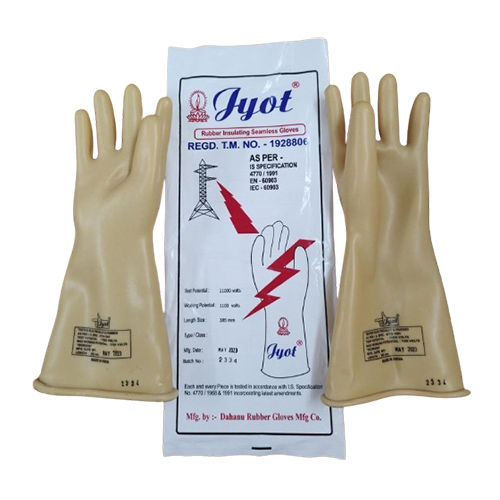 Electrical Shockproof Rubber Hand Gloves 5000 V