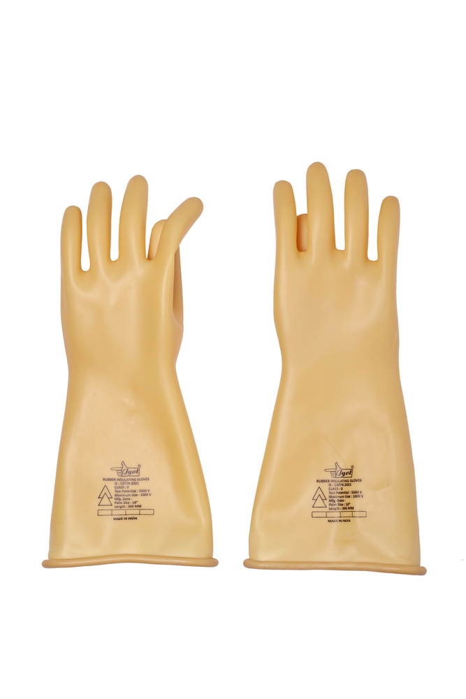 Electrical Shockproof Rubber Hand Gloves 1000V
