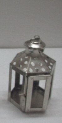 Metal T-light Lantern - Color: Silver