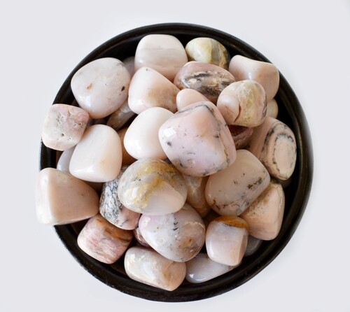 Pink Opal Tumbled, Healing Crystal Tumbled Stones