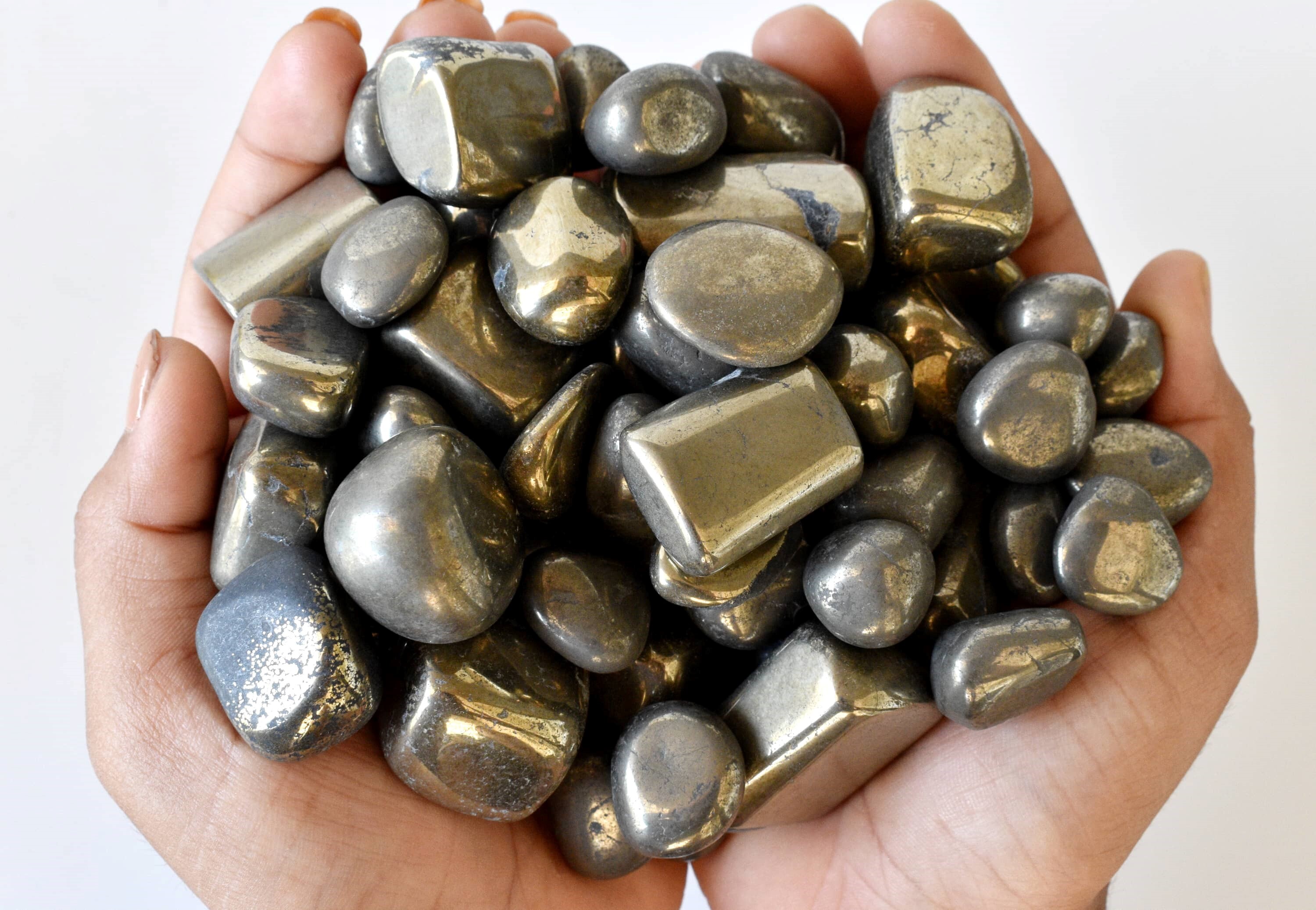 Pyrite Tumbled, Healing Crystal Tumbled Stones