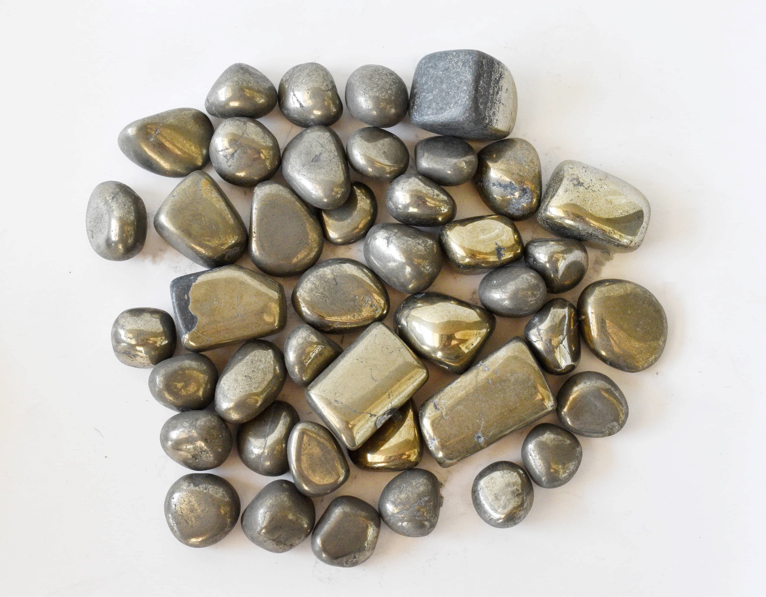 Pyrite Tumbled, Healing Crystal Tumbled Stones