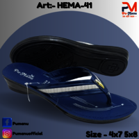 Hema Ladies Fancy Slipper - Color: Blue