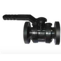 PP Flange End Ball Valve (Black)