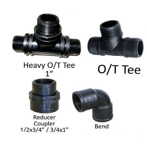 Silver And Black Pp Threaded Fittings