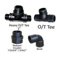 Pp Threaded Fittings - Pp & Other Materials | Silver And Black Color Options, Reliable Durability