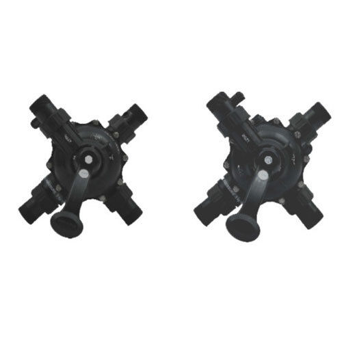 Black Manual Multiport Valve