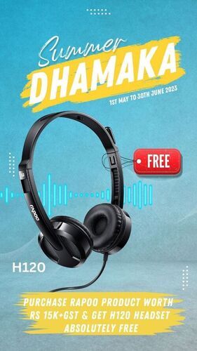 RAPOO HEADSET H120