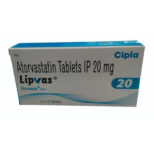 Lipvas Atorvastatin Tablets 20Mg - Drug Type: General Medicines