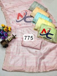 Hand Painted Saree - 6 Color Set, 6.30 Meter Length | Light In Weight, Quick Dry, Washable
