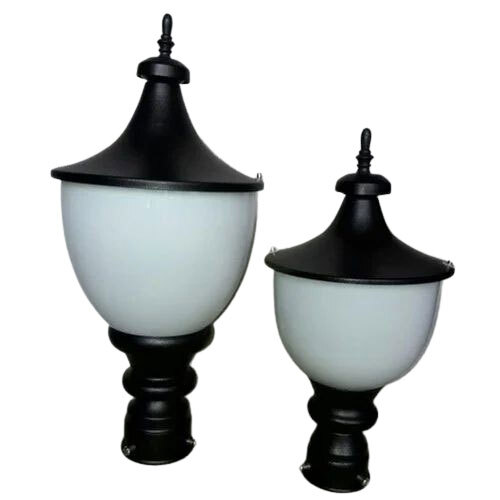 LED Gate Light - Black Metal & Glass, 220-240 Volt Electric, Multicolor | Durable Industrial Grade Illumination Solution