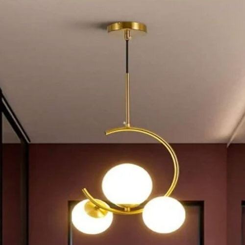 3 Moon Light Hanging Lamp - Metal, Various Sizes, Multicolor Finish | Incandescent Light Source, Modern Round Design
