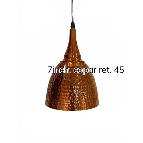 Copper Hanging Lamp - High-Quality Metal, Various Sizes, Multicolor Options | Modern Round Design with Electric Power Source