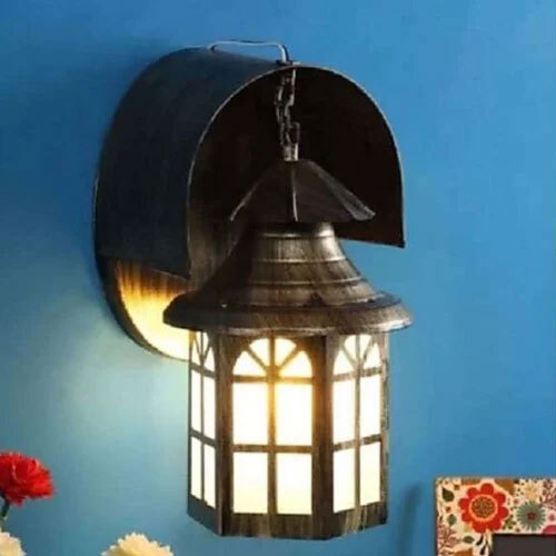 Iron Hanging Lantern - Durable Metal, Different Sizes, Multicolored, Round Shape | Electric Power Source, Modern Stylish Design
