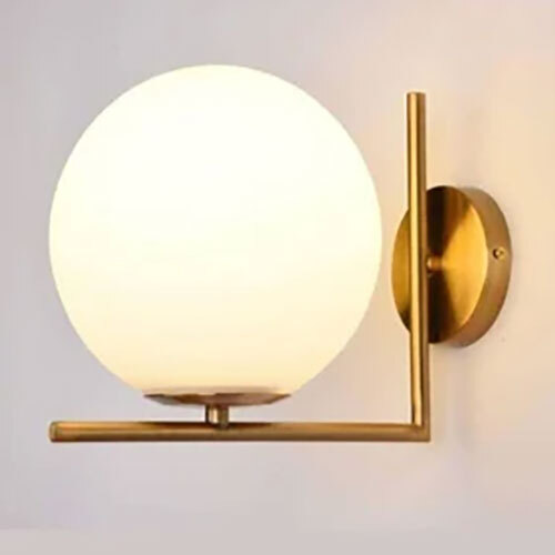 L21 Wall Lamp Decorative - Metal, 7 Inches, Multicolor - Modern Style, Round Shape, 6 Watt Power Consumption, Electric-Powered Ambient Light