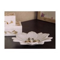 Latest Production Pure Marble Makrana Flower Shape Amazing Home Decor Plate