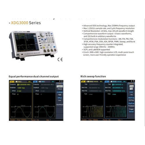 Dual-Channel Arbitrary Wave Form Generator -XDG3000Series