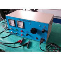 High Voltage Equipment - Metal Enclosure, 300x200x150mm, Blue | Low Energy Consumption, Dual Analog Meters, Overheating Protection