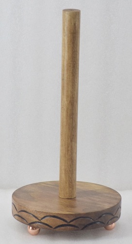 Wooden 14 Inch Toilet Roll Holder