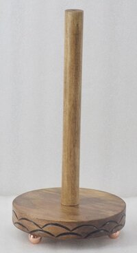Wooden 14 Inch Toilet Roll Holder - Color: Different Colors Available