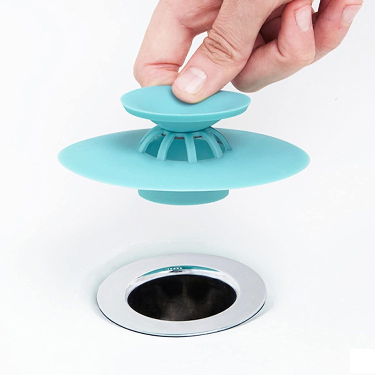 SILICON SINK STOPPER HAIR CATCHER