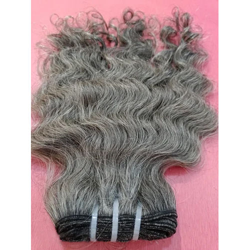 Grey Indian Human Hair Extensions And Closure