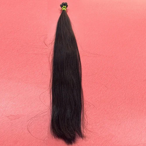 I Tip Natural Black Straight Human Hair Extension