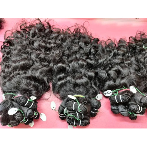 100% Unprocessed Natural Curly Black Human Hair Extension - Length: Varied (E.G. 10-30 Inches) Inch (In)