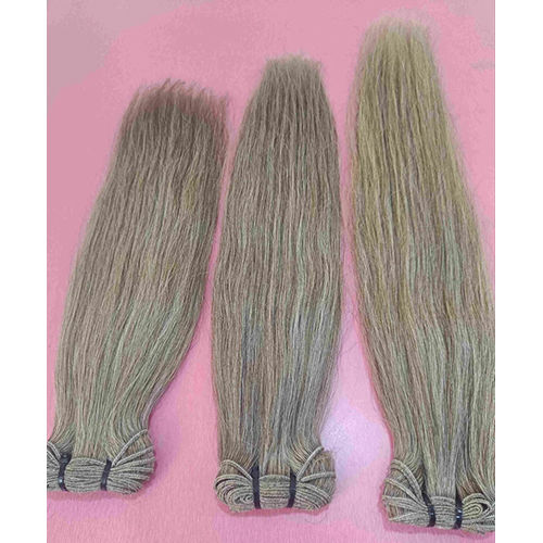 Straight Honey Blonde Weft Human Hair Bundles