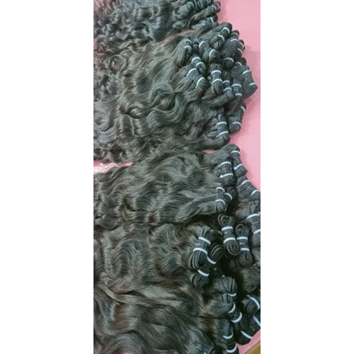 Virgin Wavy Indian Temple Hair Weave