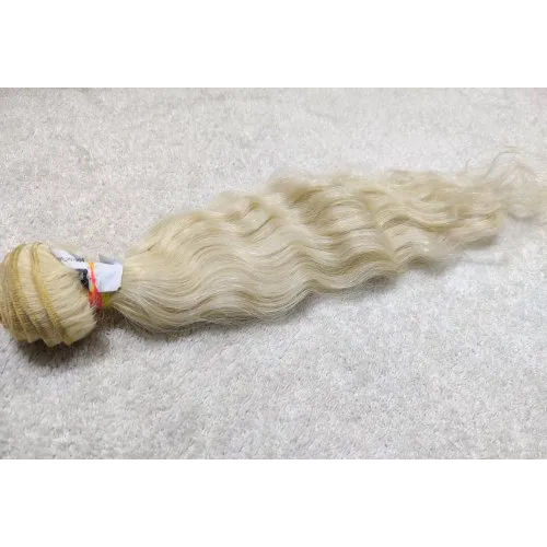 Arrow Straight Indian Weft Hair Extensions Single Drawn Blond Human Hair Weft