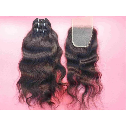 Indian Body wavy Virgin Human Hair Extensions