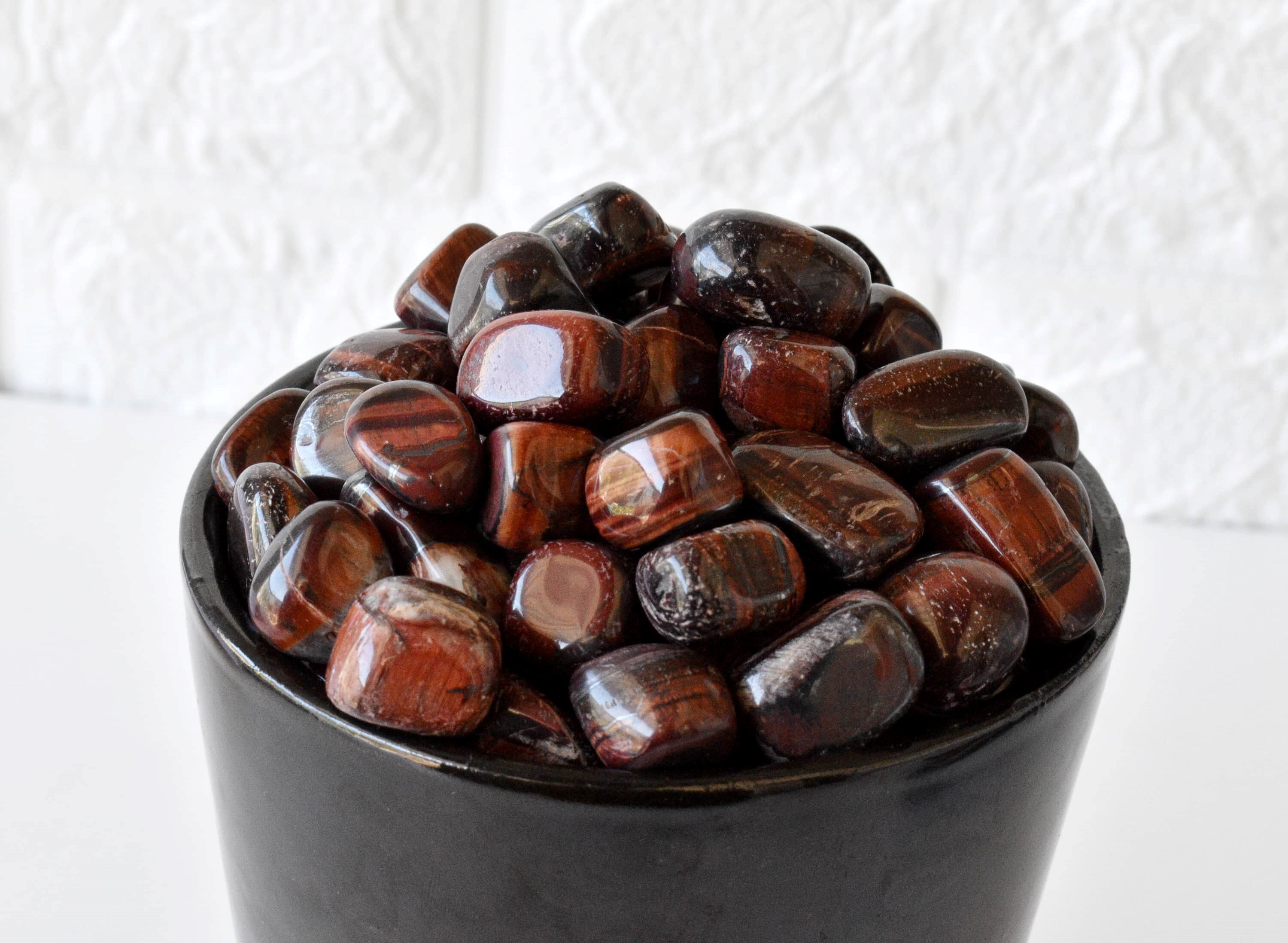 Red Tiger Eye Tumbled, Healing Crystal Tumbled Stones