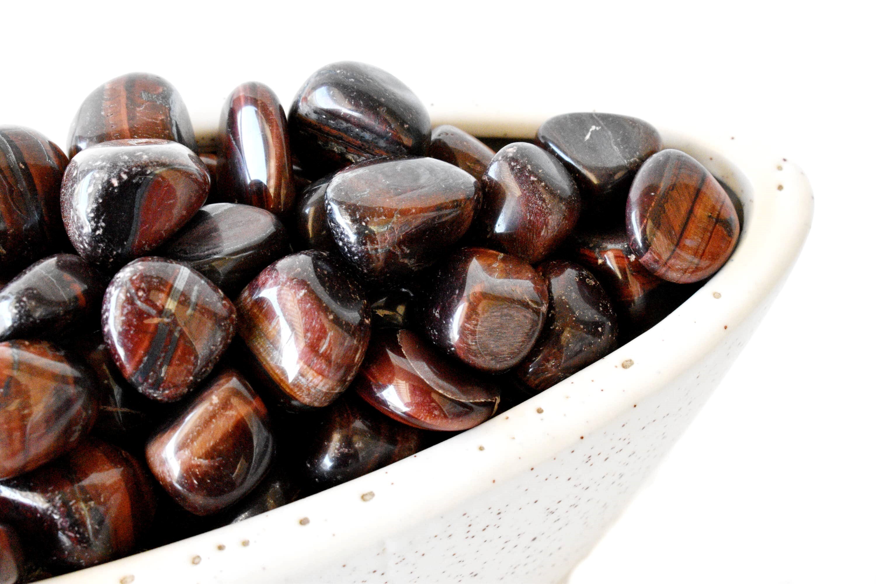 Red Tiger Eye Tumbled, Healing Crystal Tumbled Stones