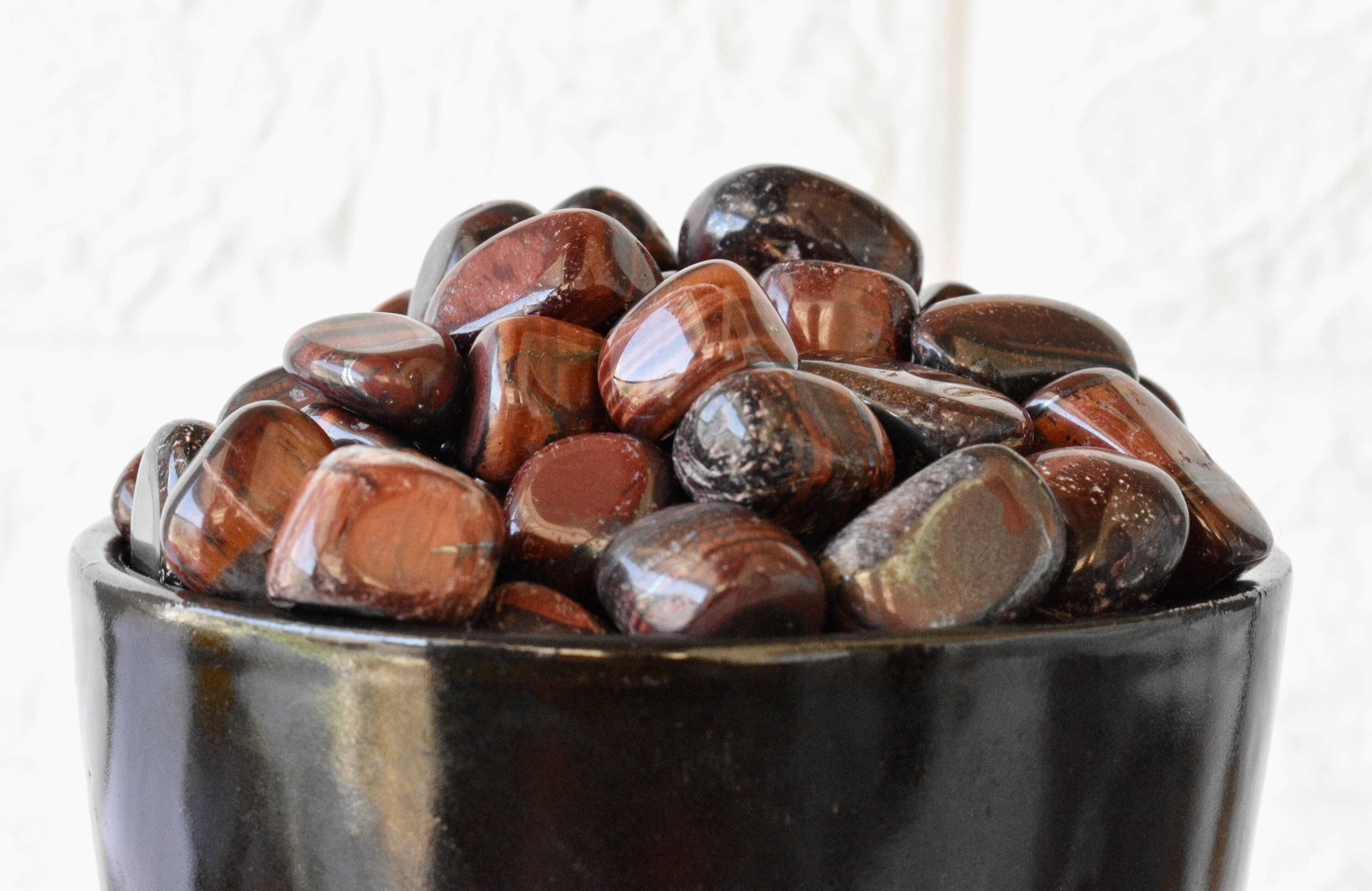 Red Tiger Eye Tumbled, Healing Crystal Tumbled Stones