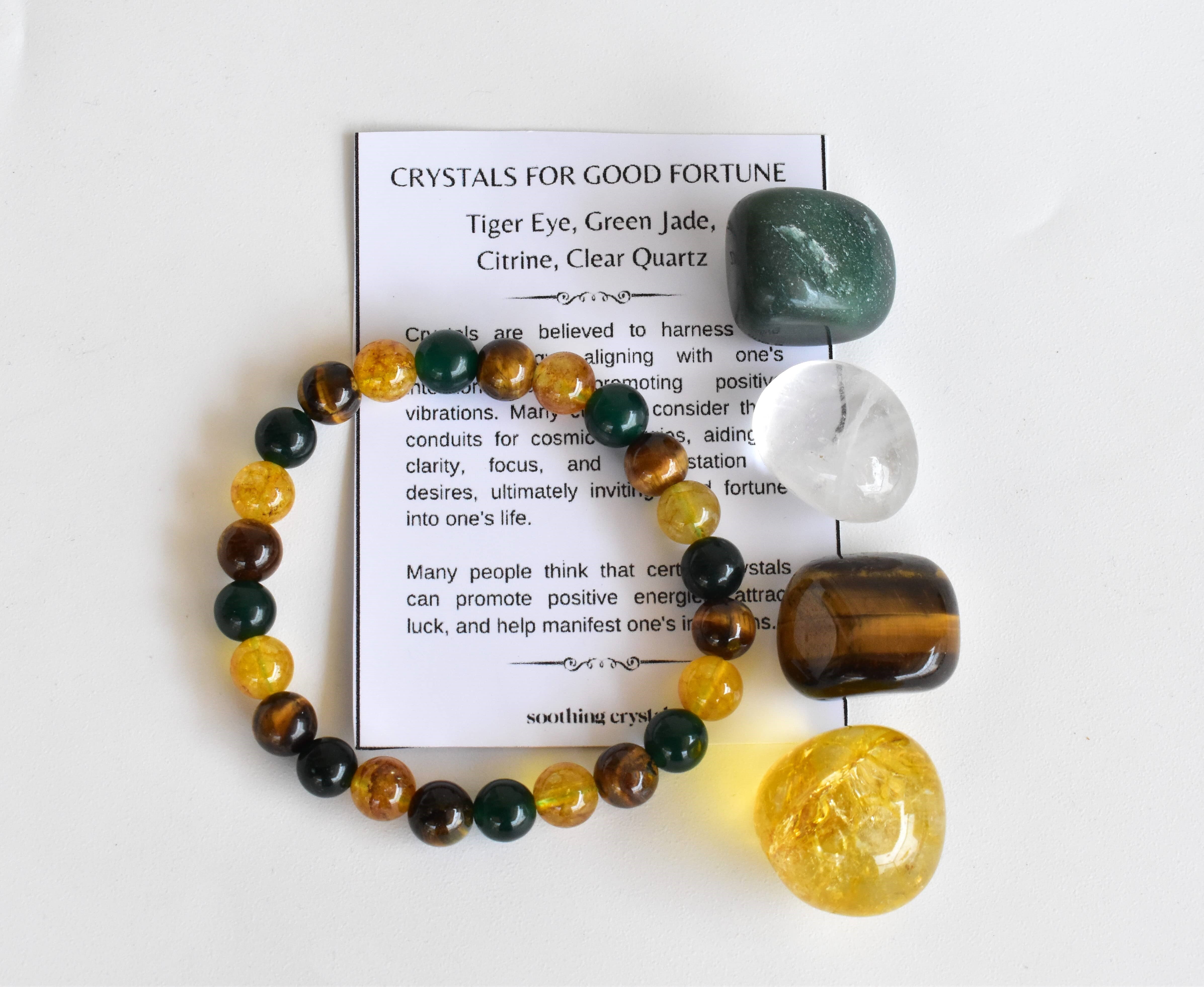 Harbouring Good Fortune Crystal Kit, Healing Gemstones, Meditation Gift Stones