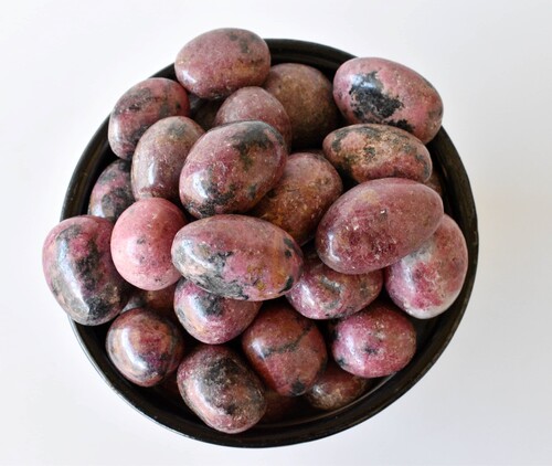 Rhodonite Tumbled, Healing Crystal Tumbled Stones